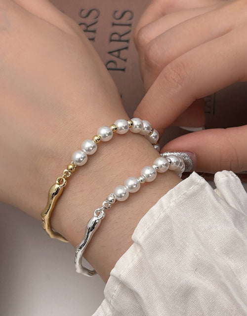 Load image into Gallery viewer, Texture Pearl Bracelet For Women Niche Design
