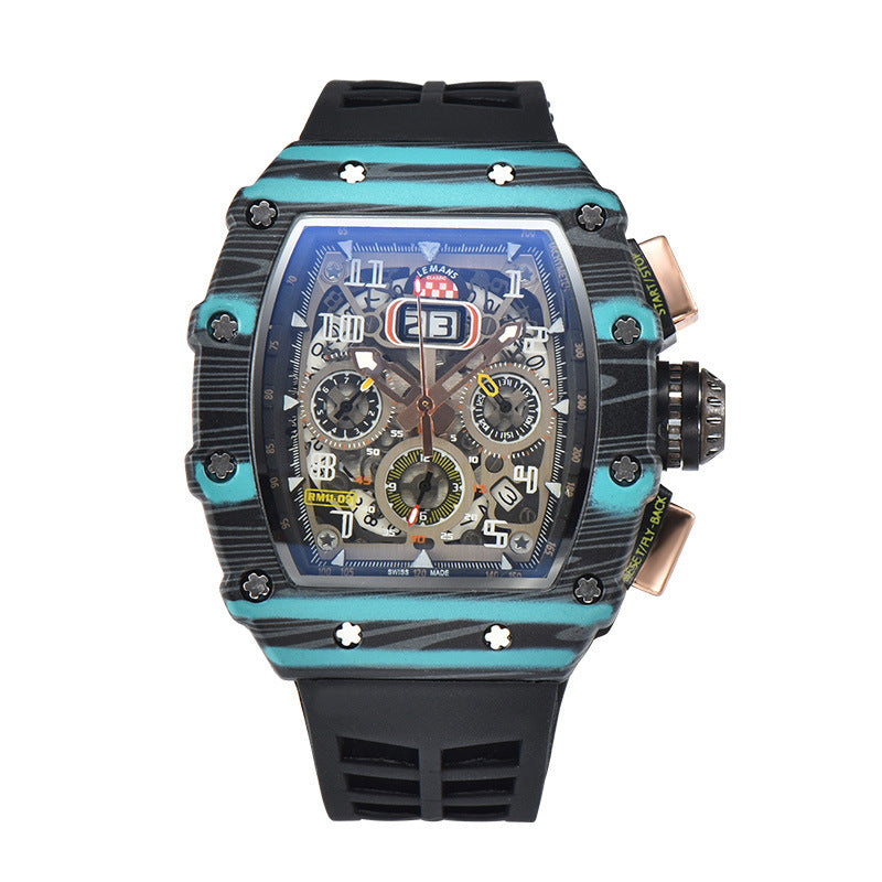 Modern Sports Mechanical Wind Quartz Small Three-plate Craft Watch