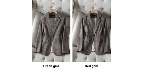 Load image into Gallery viewer, Women&#39;s New Fashion Casual Houndstooth Suit Jacket
