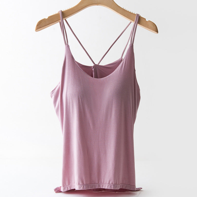 Women's Padded And Beautiful Back Camisole Vest