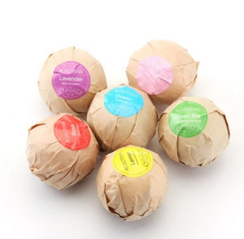 Load image into Gallery viewer, 6 pcs Organic Bath Bombs Bubble Bath Mint Lavender Rose Flavor
