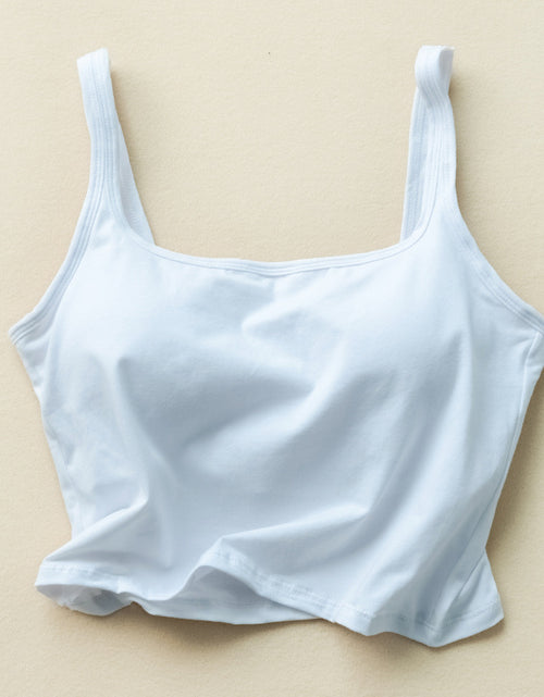 Load image into Gallery viewer, Navel-exposed Cotton Camisole Camisole With Chest Pad Short Vest Outer Wear
