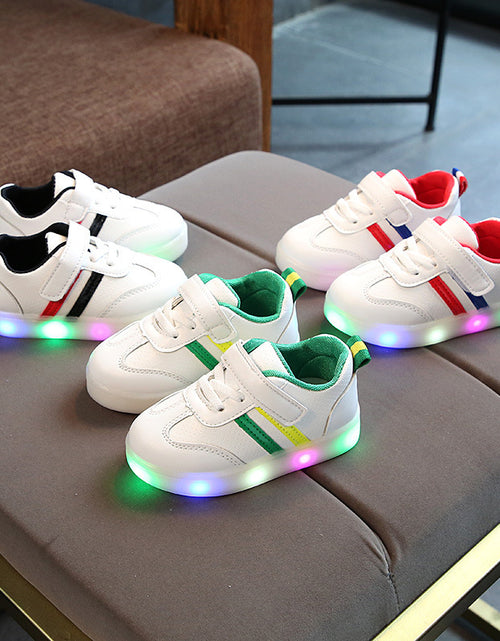 Load image into Gallery viewer, Kimmy White LED Sneakers Shoes
