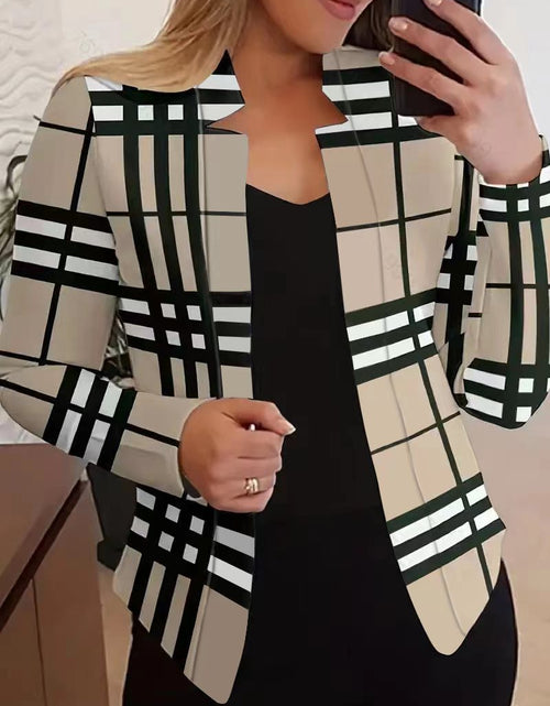 Load image into Gallery viewer, Women&#39;s Long Sleeved Shirt Suit Jacket
