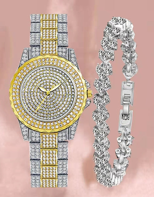 Load image into Gallery viewer, Starry Sky Steel Strap Women&#39;s Watch Fashion And Fully-jewelled Temperament
