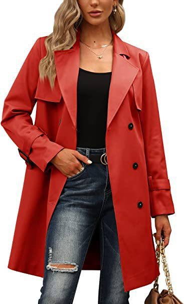 Load image into Gallery viewer, European And American Autumn Women&#39;s Double Breasted Fashion Casual Trench Coat
