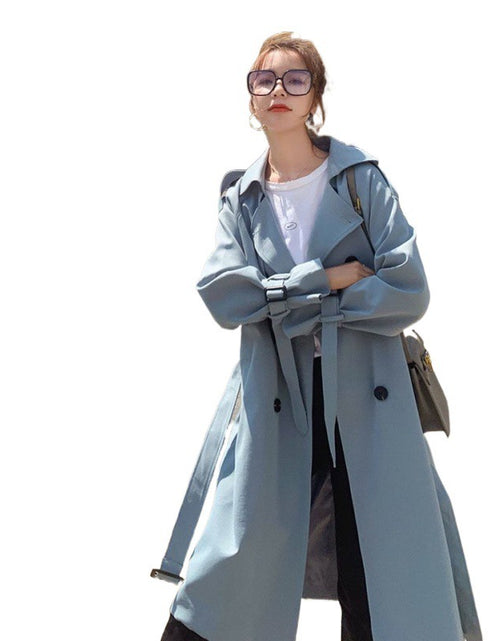 Load image into Gallery viewer, British Style Trench Coat Women&#39;s Mid-length Loose Spring And Autumn Temperament Coat
