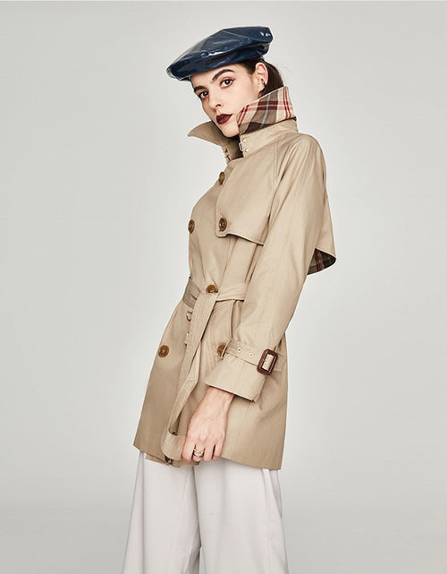 Load image into Gallery viewer, Women&#39;s Trench Coat Mid-length Korean Style Spring And Autumn
