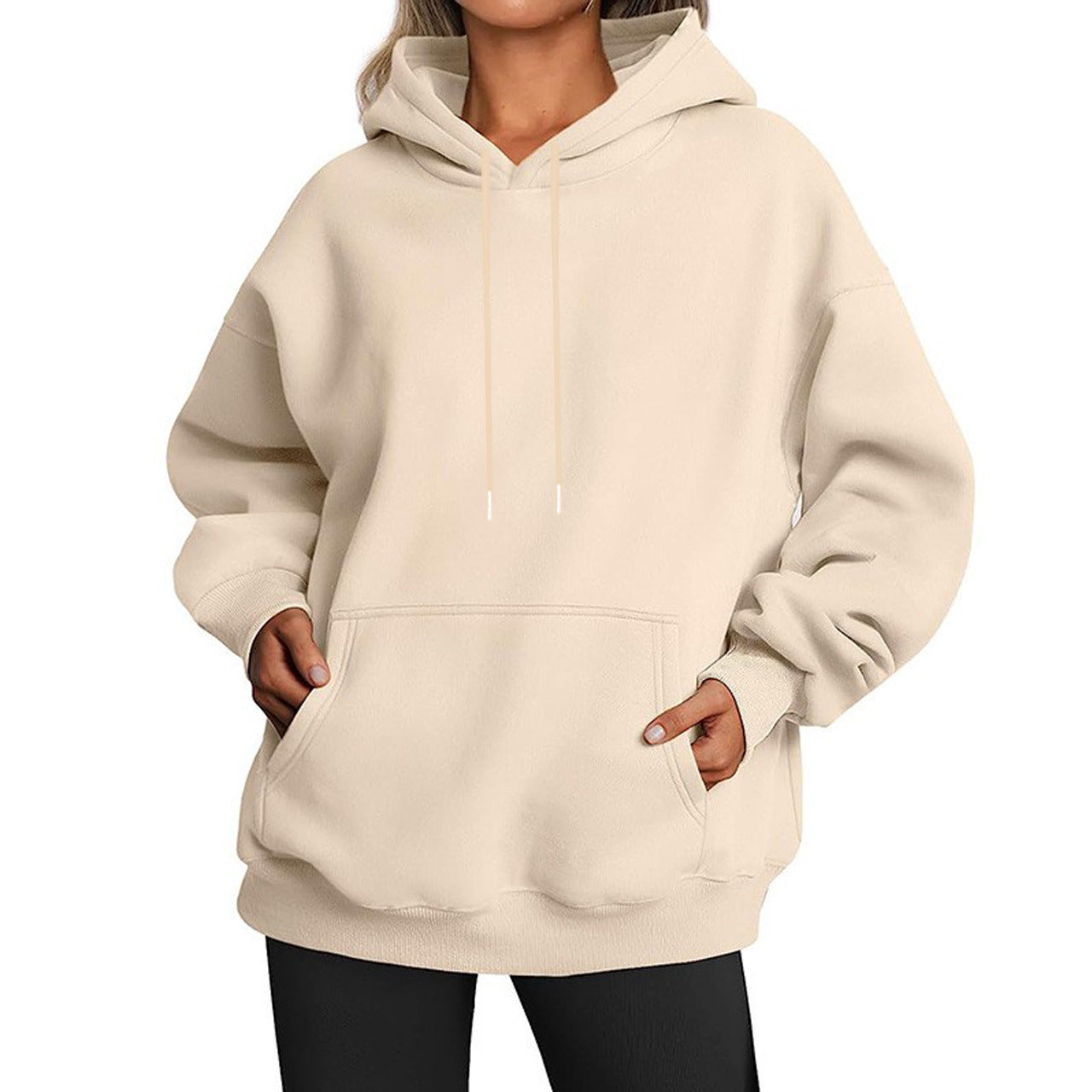 Men's And Women's Fashion Casual Exercise Drop-shoulder Sleeve Hoodie