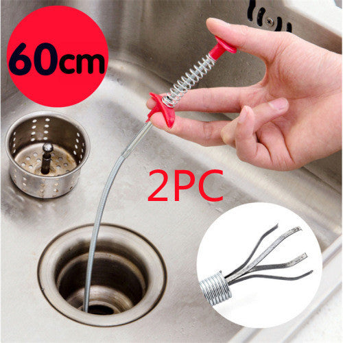 Load image into Gallery viewer, 60CM Sewer Dredger Spring Pipe Dredging Tool Household Hair Cleaner Drain Clog Remover Cleaning Tools Household For Kitchen Sink Kitchen Gadgets
