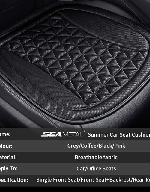 Load image into Gallery viewer, 3D Breathable Car Seat Cover Summer Car Seat Cushion Convex Design for Heat Dissipation Sweatproof Universal Auto Chair Mat Pad
