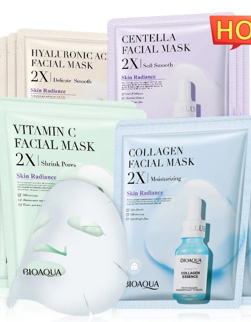 Load image into Gallery viewer, Collagen Face Mask Moisturizing Firming Face Sheet Mask Hyaluronic Acid Facial Masks Beauty Skin Care Gel Skin Care
