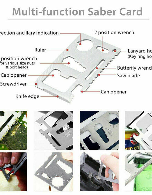 Load image into Gallery viewer, 14-In-1 Outdoor Emergency Survival Kit Camping Hiking Tactical Gear Case Set Box
