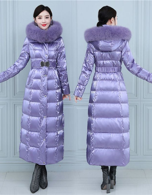 Load image into Gallery viewer, Wash-free Over-the-knee Extra Long Northeast Thickened Lengthened Winter Coat
