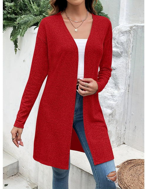 Load image into Gallery viewer, Women&#39;s Fashion Solid Color Cardigan Loose Shawl Top
