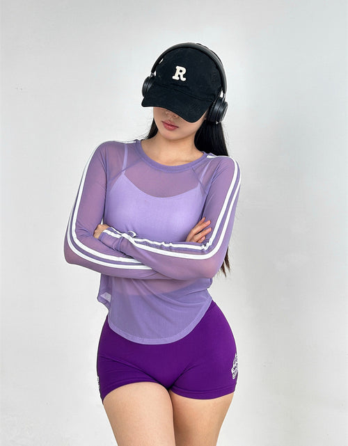 Load image into Gallery viewer, Running Fitness Breathable Long Sleeves Yoga Training Blouse T-shirt Loose
