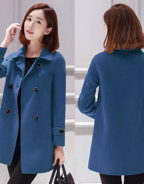 Load image into Gallery viewer, Wool Mid-length Korean Style Slim Fit Slimming And Fashionable Woolen Women&#39;s Overcoat
