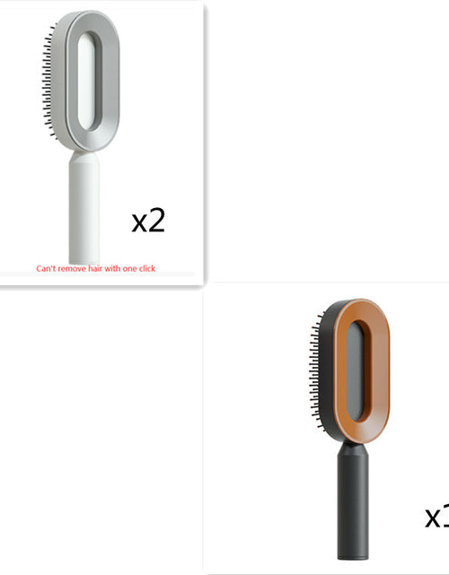 Load image into Gallery viewer, Self Cleaning Hair Brush For Women One-key Cleaning Hair Loss Airbag Massage Scalp Comb Anti-Static Hairbrush
