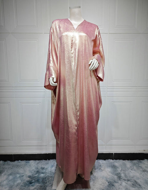 Load image into Gallery viewer, Muslim Fashion Bronzing Robe Abaya Outer Wear
