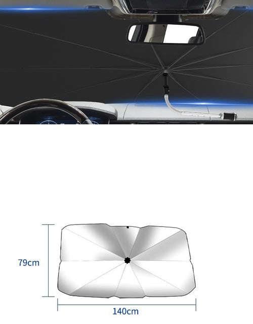 Load image into Gallery viewer, Foldable Car Windshield Sun Shade Umbrella UV Protection Heat Insulation Parasol Auto Front Window Cover Interior Protector Summer Gadgets
