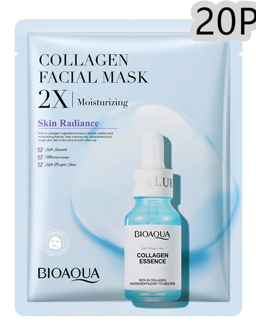 Load image into Gallery viewer, Collagen Face Mask Moisturizing Firming Face Sheet Mask Hyaluronic Acid Facial Masks Beauty Skin Care Gel Skin Care
