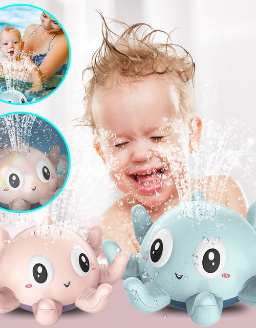 Load image into Gallery viewer, Children&#39;s Automatic Water Spray Bath Toys Bath Fun Toys With Flashing Water Spray Toy Baby Swimming Shower With Toys New
