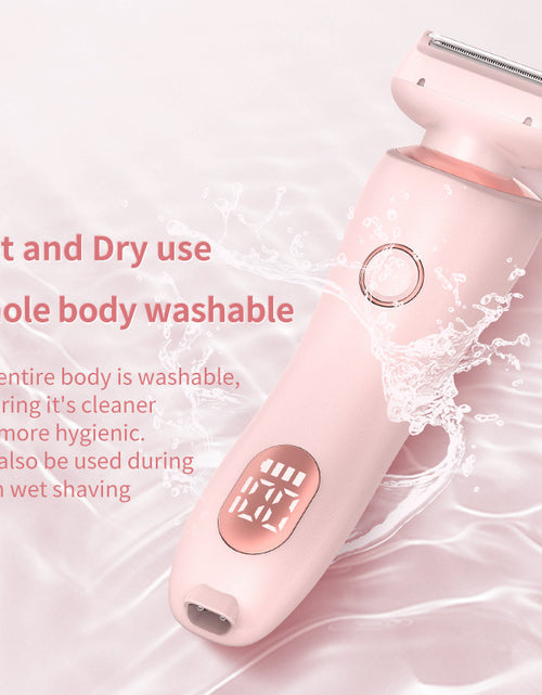 Load image into Gallery viewer, 2 In 1 Hair Removal Epilator USB Rechargeable Trimmer Women Body Razor Face Leg Armpit Bikini Hand Pubic Shaver Hair Remover
