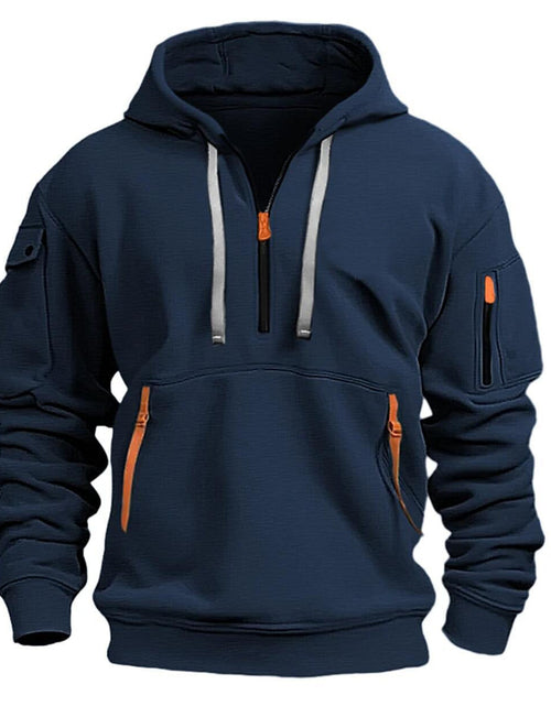 Load image into Gallery viewer, Cotton Dropped Shoulder Hooded Sweatshirt Men&#39;s Women&#39;s Plus Size Loose Pullover Fashion Sweatshirt
