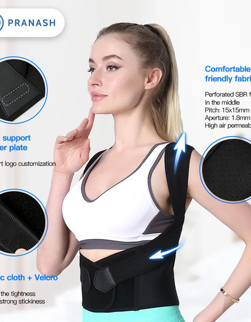 Load image into Gallery viewer, Dropshipping Stock Adjustable Back Posture Corrector Belt Women Men Prevent Slouching Relieve Pain Posture Corrector
