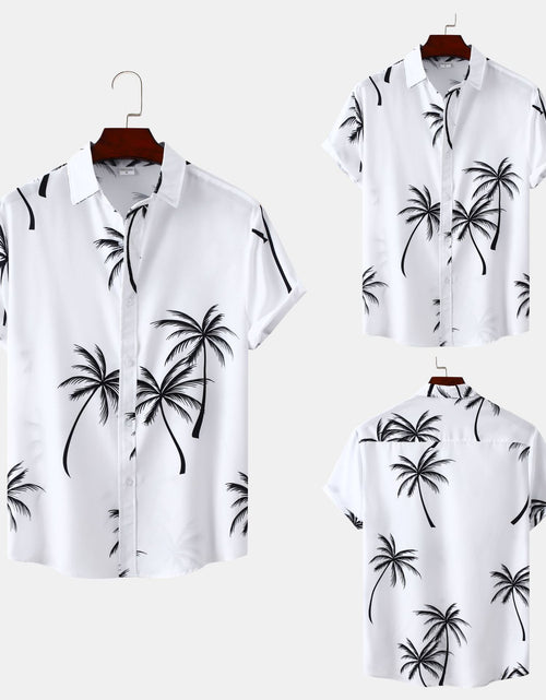 Load image into Gallery viewer, Printed Short-sleeved Shirt Men&#39;s Beach
