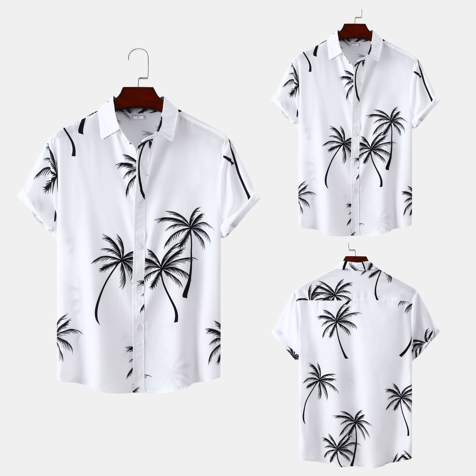 Printed Short-sleeved Shirt Men's Beach