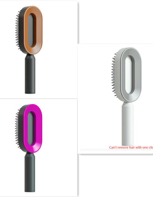 Load image into Gallery viewer, Self Cleaning Hair Brush For Women One-key Cleaning Hair Loss Airbag Massage Scalp Comb Anti-Static Hairbrush
