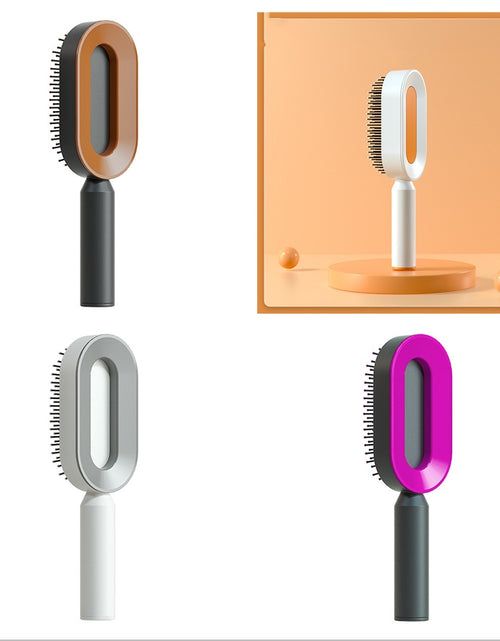 Load image into Gallery viewer, Self Cleaning Hair Brush For Women One-key Cleaning Hair Loss Airbag Massage Scalp Comb Anti-Static Hairbrush
