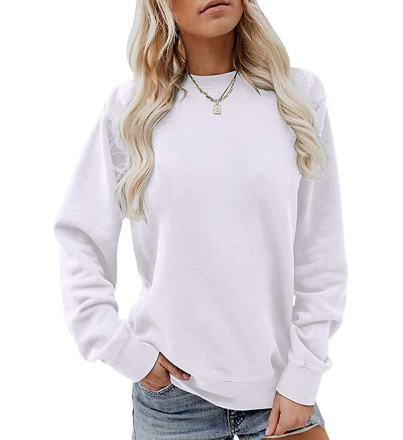 Women's Fashion Casual Long Sleeve Cotton Sweater