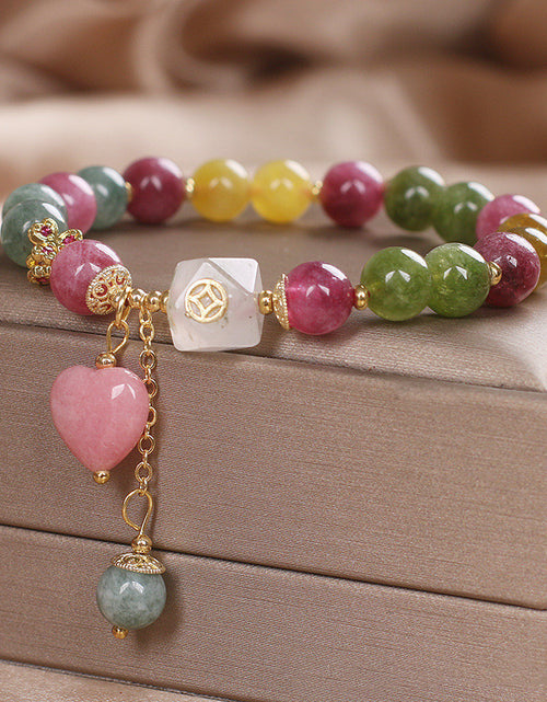 Load image into Gallery viewer, Women&#39;s New Chinese-style Natural Color Tourmaline Bracelet
