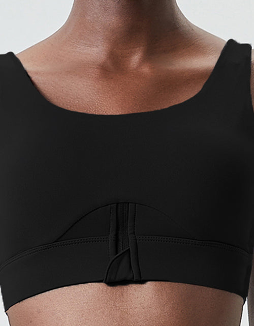 Load image into Gallery viewer, Women&#39;s Zipper Workout Yoga Bra
