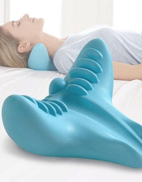 Load image into Gallery viewer, Cervical Spine Massage Pillow Gravity Acupressure Neck Massager Cervical Spine Pillow Neck Shoulder Massage Pillow Home Traction Corrector
