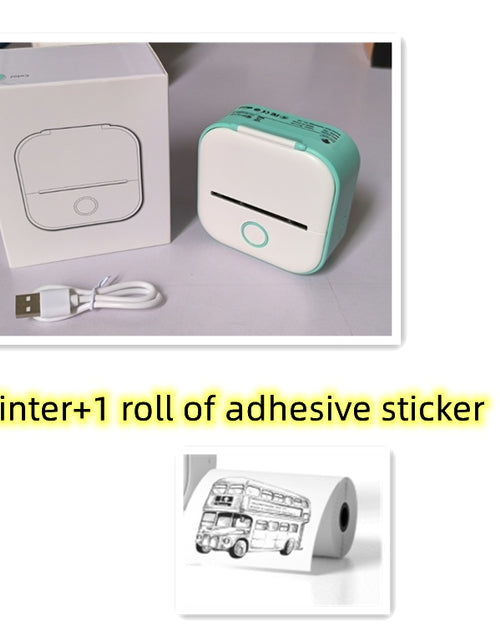 Load image into Gallery viewer, Portable Mini Thermal Label Printer Home Photo Printer Student Wrong Question Printer Bluetooth Mini Label Printer Price Tag
