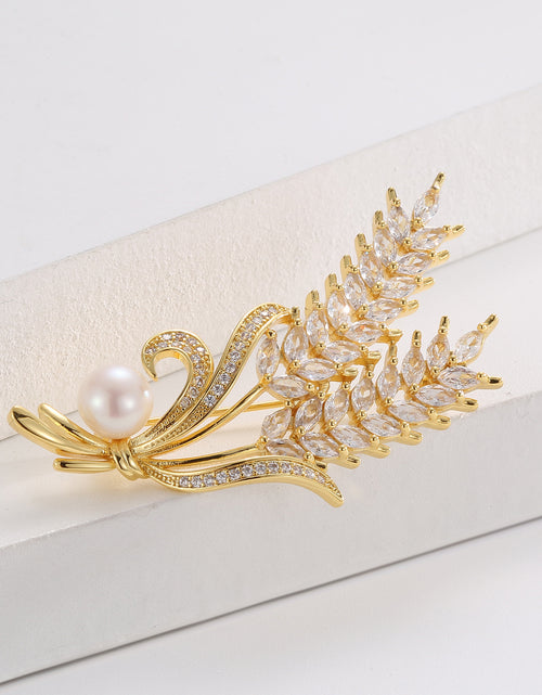 Load image into Gallery viewer, Wheat Style Brooch Niche Decoration Accessories
