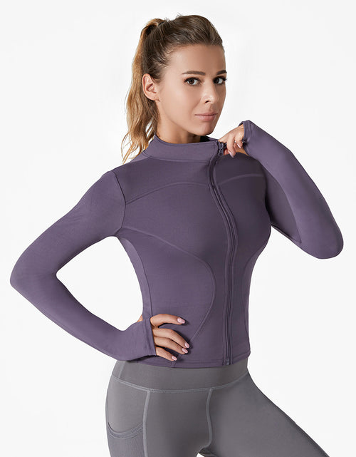 Load image into Gallery viewer, Running Training High Elastic Breathability Jacket Long Sleeve Top Workout Clothes
