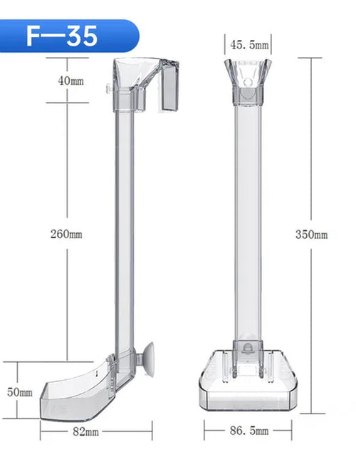 Load image into Gallery viewer, Aquarium Acrylic Feeding Tube Anti-Stuck Fish Design Transparent Fish Feeder Suitable for a Variety of Fish Tanks
