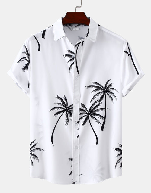 Load image into Gallery viewer, Printed Short-sleeved Shirt Men&#39;s Beach
