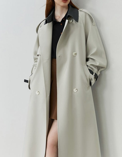 Load image into Gallery viewer, High-end Super Nice Windbreaker Women&#39;s New Fall Mid-length Coat
