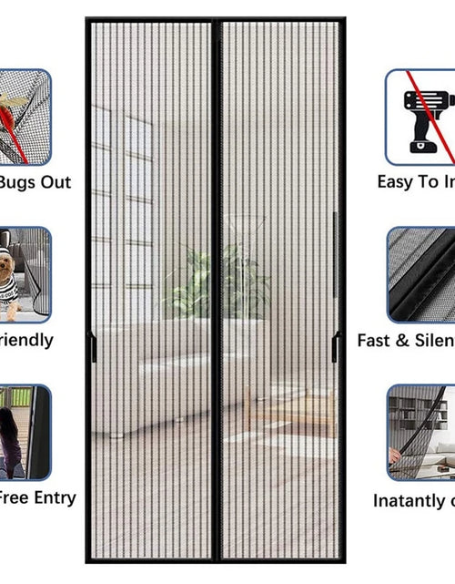 Load image into Gallery viewer, New No Punching Magnetic Screen Door Curtain anti Mosquito Insect Fly Bug Automatic Closing Household Ventilation Door Curtain
