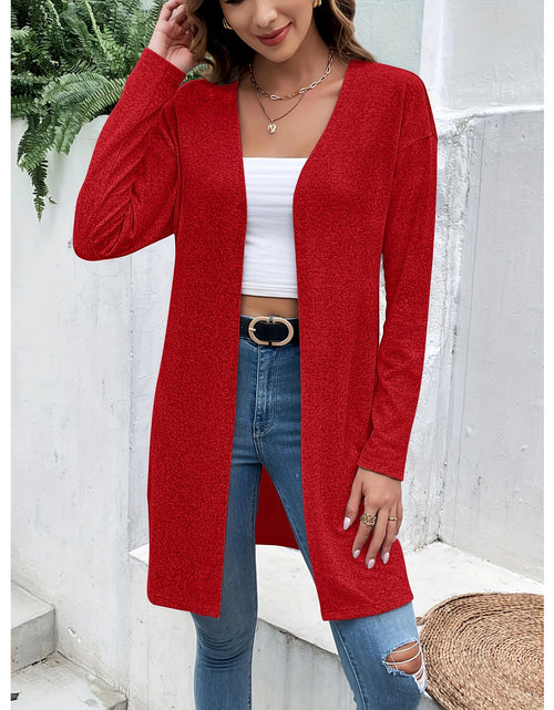 Load image into Gallery viewer, Women&#39;s Fashion Solid Color Cardigan Loose Shawl Top
