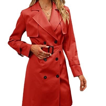 Load image into Gallery viewer, European And American Autumn Women&#39;s Double Breasted Fashion Casual Trench Coat
