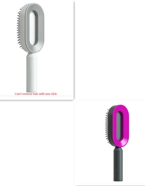 Load image into Gallery viewer, Self Cleaning Hair Brush For Women One-key Cleaning Hair Loss Airbag Massage Scalp Comb Anti-Static Hairbrush
