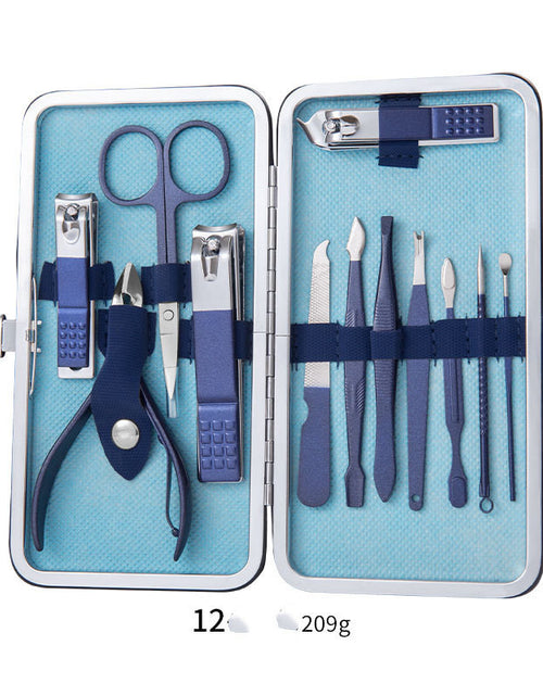 Load image into Gallery viewer, Professional Scissors Nail Clippers Set Ear Spoon Dead Skin Pliers Nail Cutting Pliers Pedicure Knife Nail Groove Trimmers
