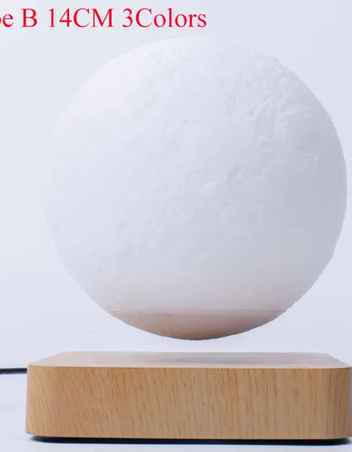 Load image into Gallery viewer, ZK30 Levitating Moon Lamp Night Light Floating 3D Printing LED Moon Lamp with Wooden Base and Magnetic with 3 Colors
