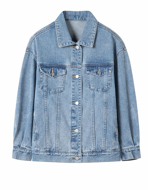 Load image into Gallery viewer, Slimming American Vintage Denim Jacket Ins
